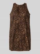 Jeansjurk met ronde hals