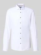 Slim fit zakelijk overhemd met knoopsluiting
