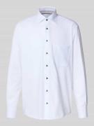 Comfort fit zakelijk overhemd met kentkraag