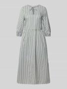 Getailleerde vrijetijdsjurk van puur katoen