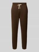 Slim fit sweatpants met tunnelkoord