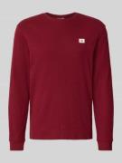 Shirt met lange mouwen en structuurmotief