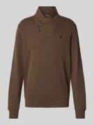 Shirt met lange mouwen en opstaande kraag