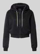 Sweatjack met capuchon, model '3D PEONY'