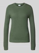 Gebreide pullover met ribboorden, model 'dalo'