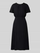 Midi-jurk met plooien