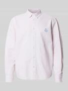 Regular fit vrijetijdsoverhemd met logostitching