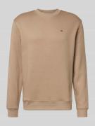 Regular fit sweatshirt van katoenmix