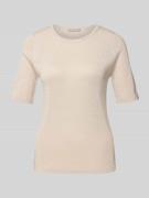 Gebreide pullover met ribboorden