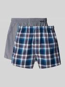 Boxershort met elastische band in een set van 2 stuks