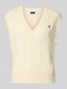 Gebreide spencer met kabelpatroon