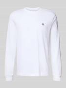 Shirt met lange mouwen en logostitching