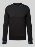 Sweatshirt met labelprint