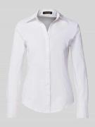 Overhemdblouse met labelstitching