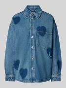 Relaxed fit overhemdblouse van puur katoen, model 'GARESA'