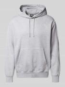 Hoodie met labelstitching