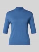 Gebreid shirt met opstaande kraag