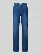 Straight fit jeans met 5-pocketmodel, model 'Carola'