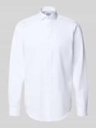 Regular fit zakelijk overhemd van twill met extra lange mouwen