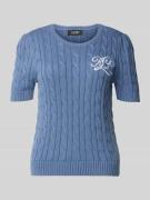 Gebreide pullover met labelstitching, model 'TARJYLL'