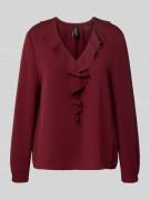 Relaxed fit blouse met ruches