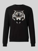Regular fit sweatshirt met dierenprint