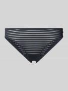 Slip met semi-transparant streepmotief