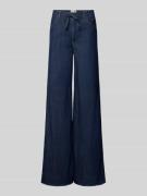 Wide leg jeans met strikceintuur, model 'THE PALAZZO'