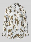 Regular fit overhemdblouse van pure viscose