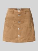 Nauwsluitende minirok met enkele knoopsluiting, model 'AMAZING-STINA'