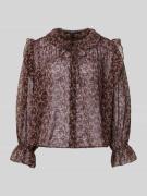 Regular fit blouse met platte kraag, model 'PETRA'