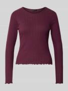 Slim fit shirt met lange mouwen van puur katoen, model 'CARLOTTA'