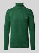 Gebreide pullover met ribboorden