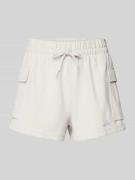 Regular fit sweatshorts met logostitching