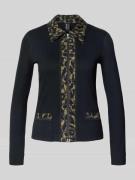 Cardigan met platte kraag