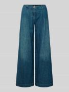 Wide leg jeans in used-look