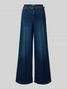 Wide fit jeans met tailleband, model 'Liva'