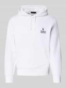 Hoodie met labelstitching