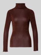 Shirt met lange mouwen en opstaande kraag