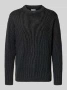 Gebreide pullover met ribboorden, model 'DOVER'
