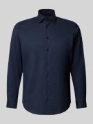 Regular fit zakelijk overhemd met kentkraag
