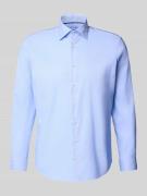 Regular fit zakelijk overhemd met kentkraag