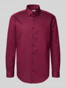 Regular fit zakelijk overhemd met kentkraag