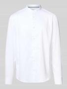 Relaxed fit zakelijk overhemd met opstaande kraag
