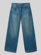 Wide leg jeans in 5-pocketmodel, model 'Marall'