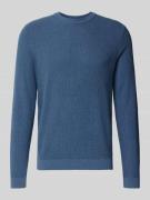 Gebreide pullover met ribboorden