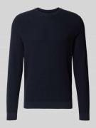 Gebreide pullover met ribboorden