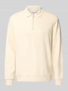 Relaxed fit poloshirt met labeldetail