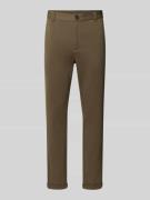 Slim fit broek met steek- en achterzakken