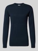 Gebreide pullover met ribboorden